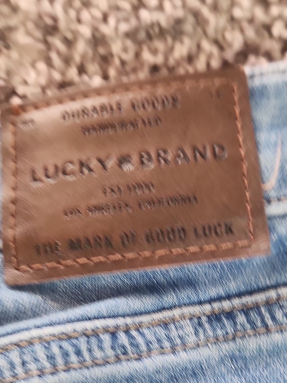 Lucky Brand Light Blue Distressed Skinny Jeans - Picture 4 of 4
